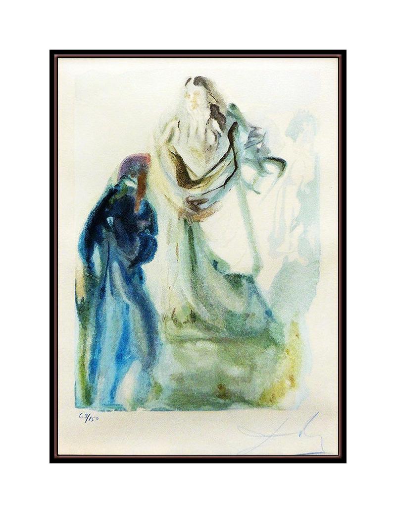 Salvador Dali Original Color Etching Paradise Canto Hand Signed Divine Comedy - Print by (after) Salvador Dali