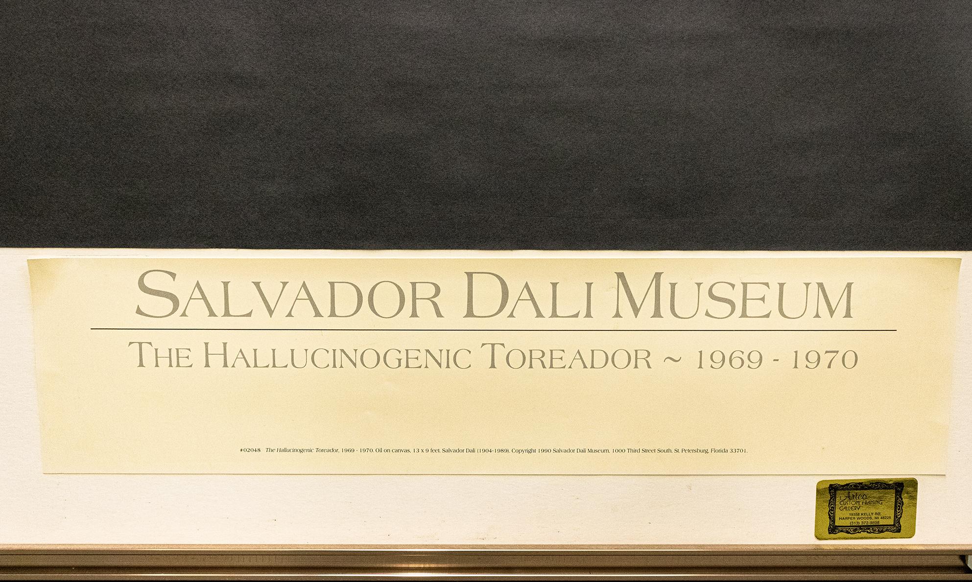 Lithographie encadrée « The Hallucinogenic Toreador » d'après Salvador Dali 2