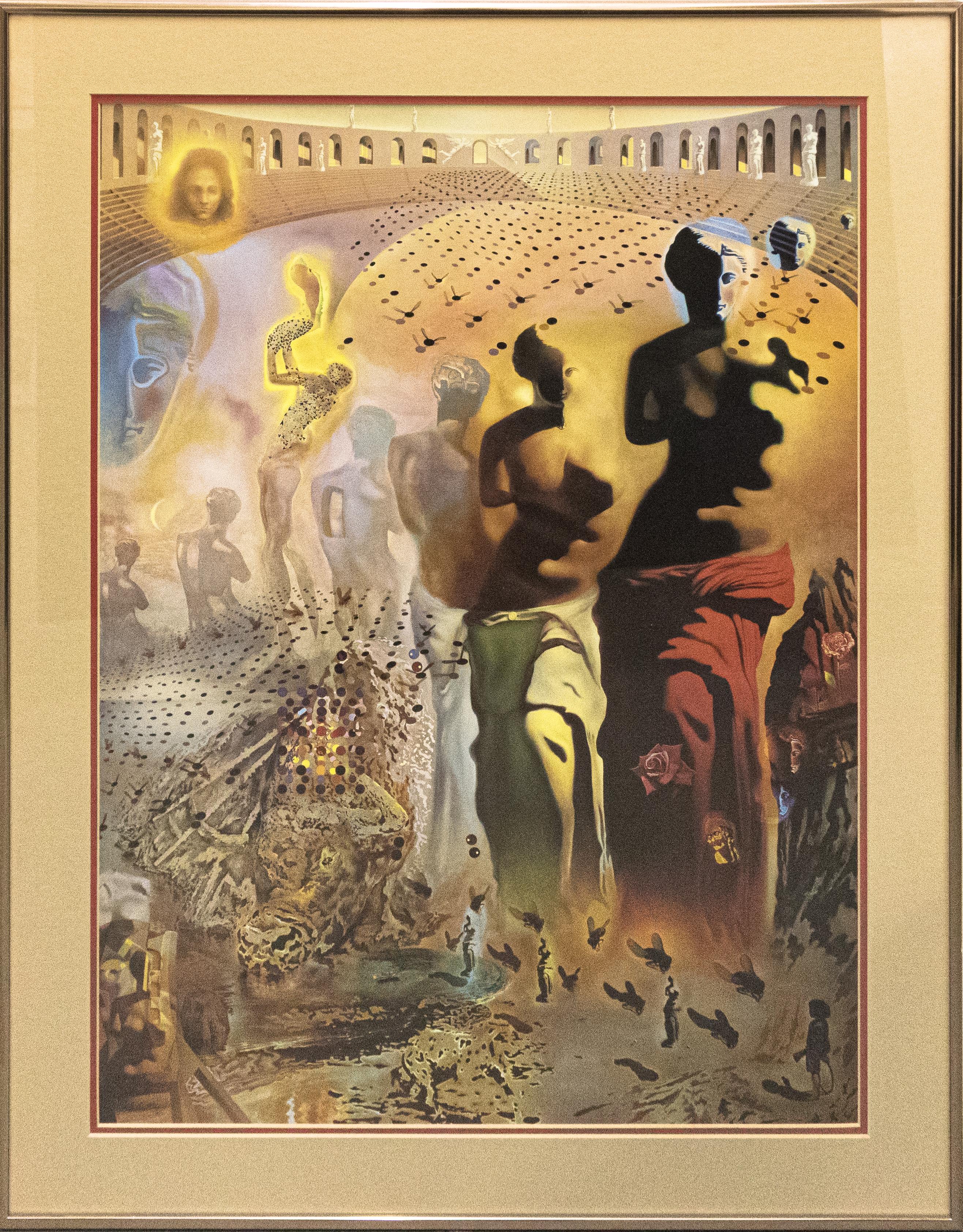 "The Hallucinogenic Toreador" Framed Lithograph After Salvador Dali  - Print by (after) Salvador Dali