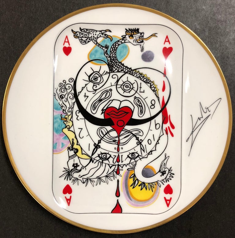 after) Salvador Dali - Ace of Hearts from Flush Royal and Joker For Sale at  1stDibs