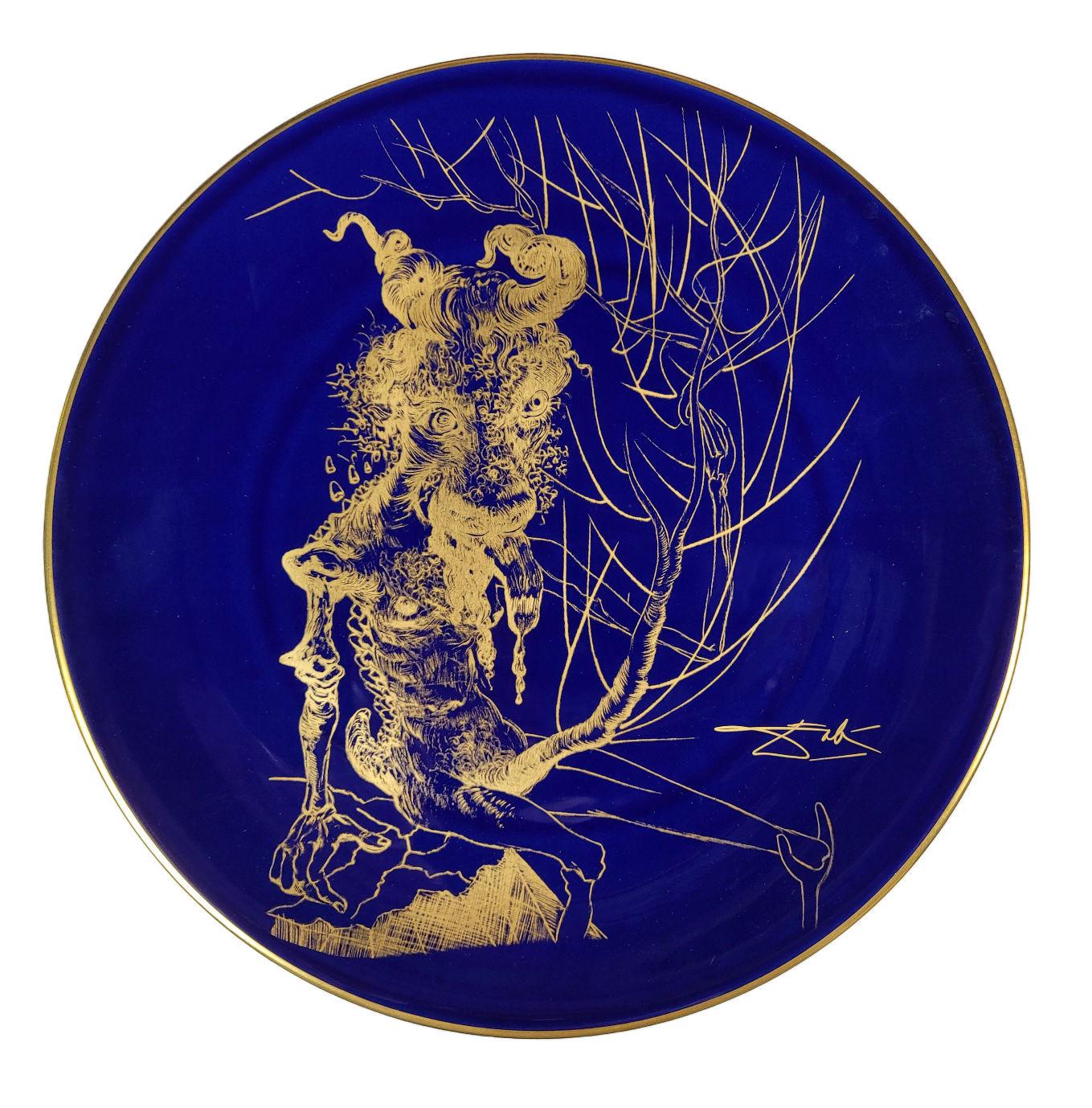 after) Salvador Dali - “Golden Veal” exclusive Dali and Raynaud and Co.  limited edition porcelain plate For Sale at 1stDibs | 198 russian plate,  golden el salvador, salvador dali porcelain