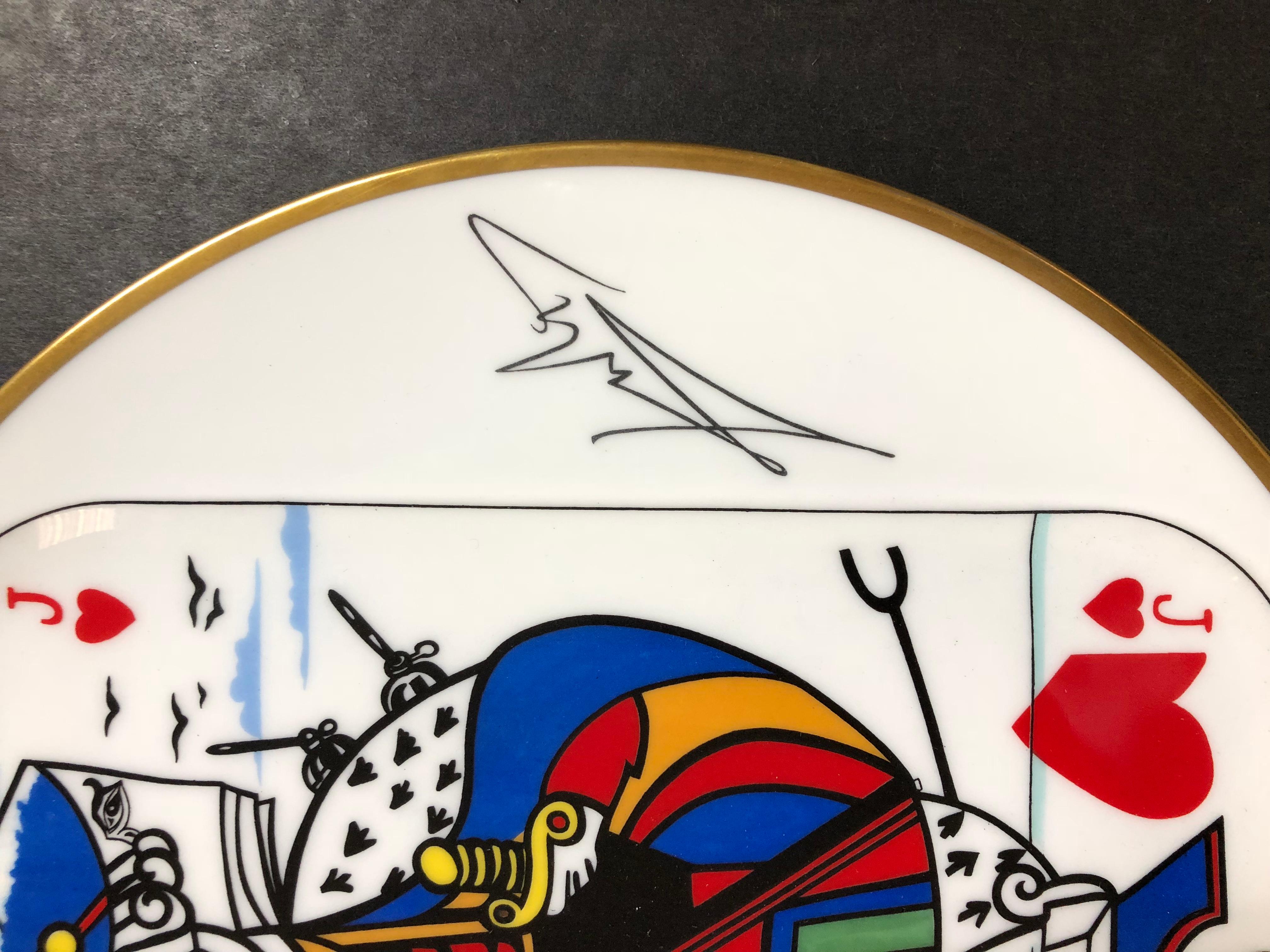 Jack of Hearts from Flush Royal & Joker - Sculpture by (after) Salvador Dali