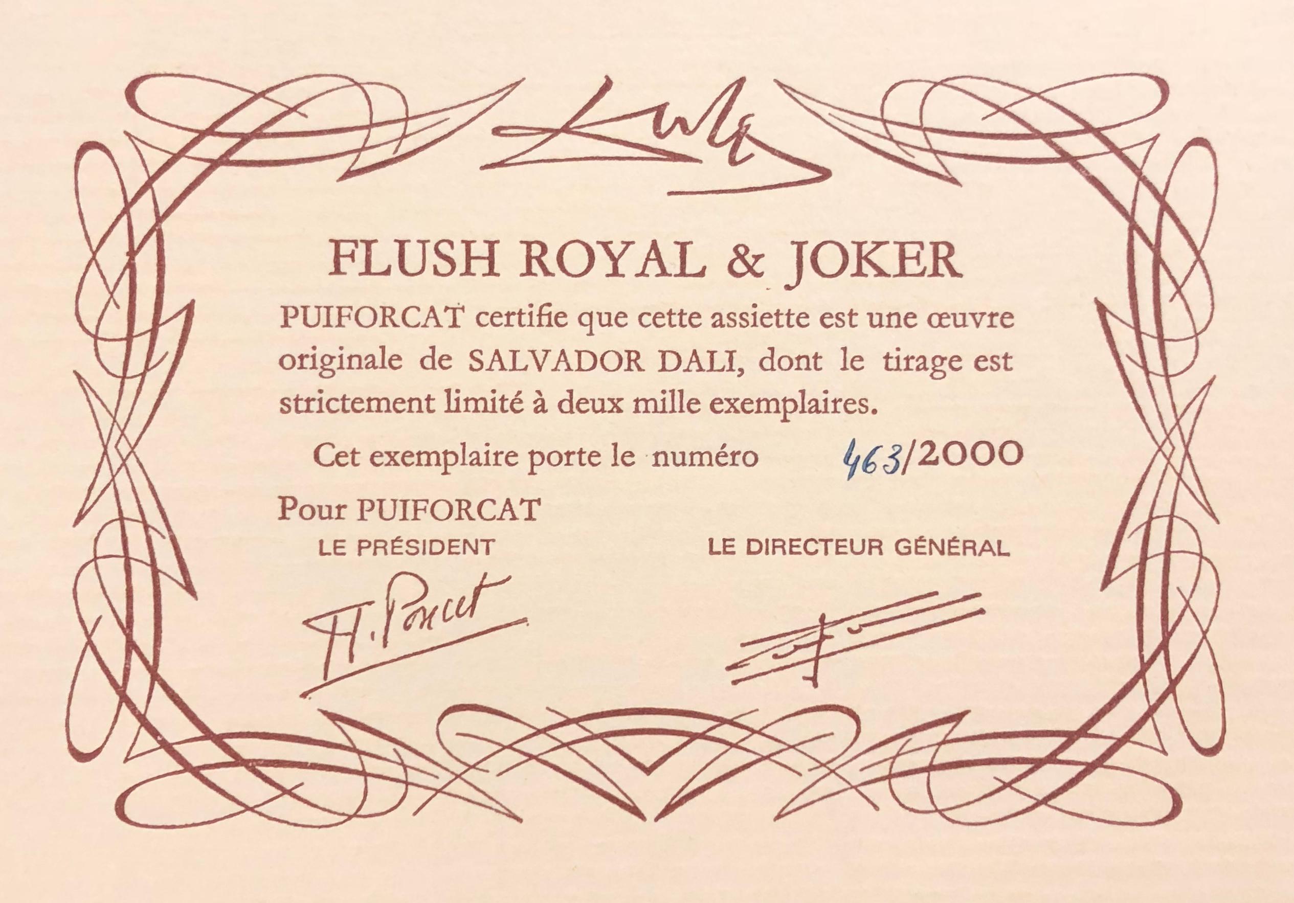 Jack of Hearts from Flush Royal & Joker - Surrealist Sculpture by (after) Salvador Dali