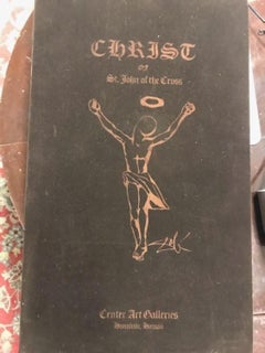 Salvador Dali Christ of Saint John of the Cross BAS Relief Sculpture Gold