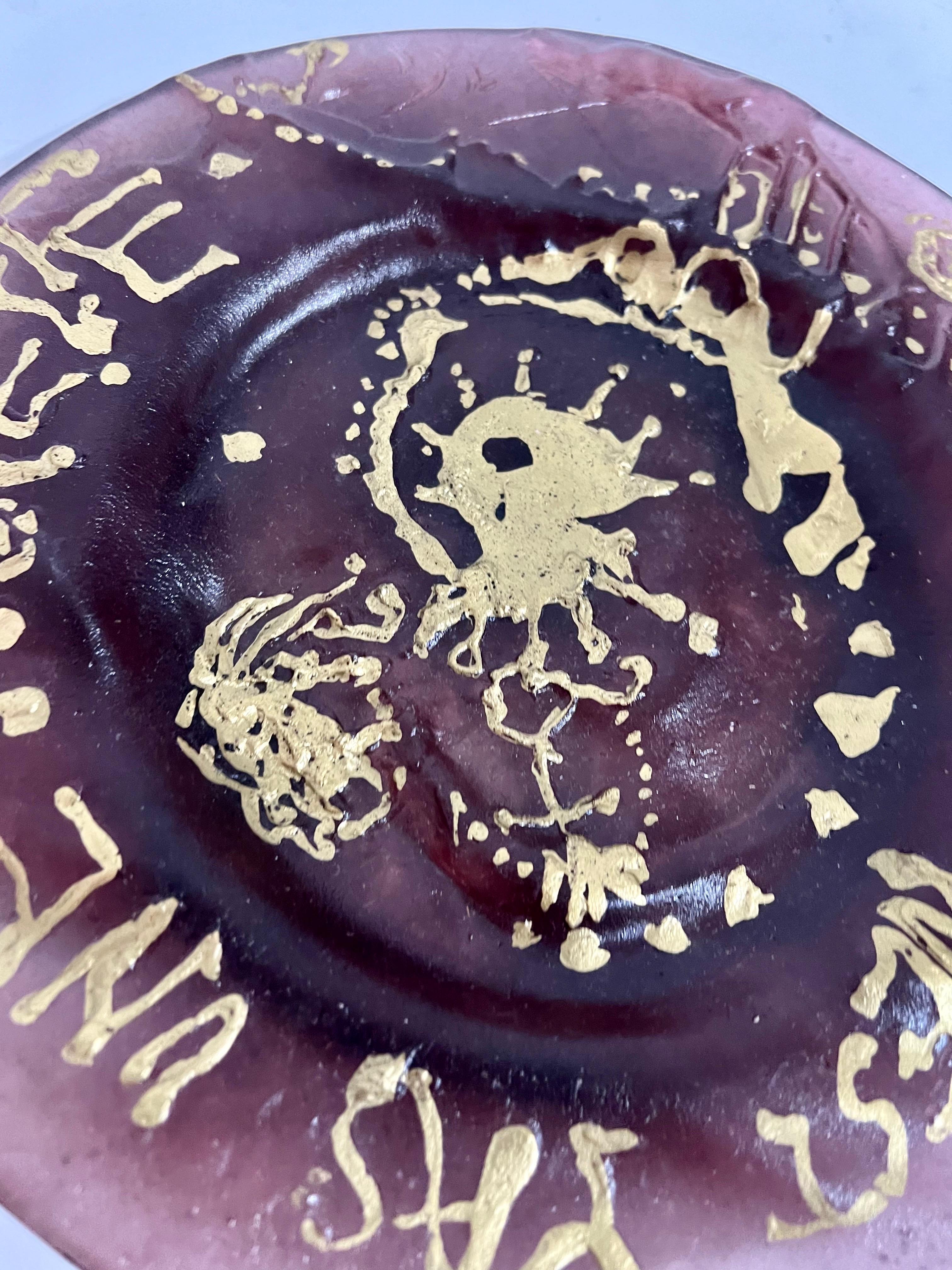 Salvador Dali Daum Pate de Verre con oro, scultura in vetro di cristallo Arte in vendita 10