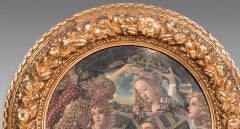 The Virgin of the Magnificat Antique Italian Old Master Renaissance Oil Painting