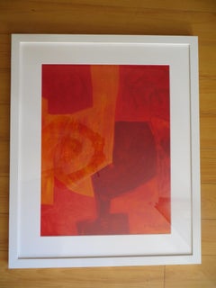 Serge Poliakoff, Komposition 1975, Lithographie, gedruckt von Charles Sorlier