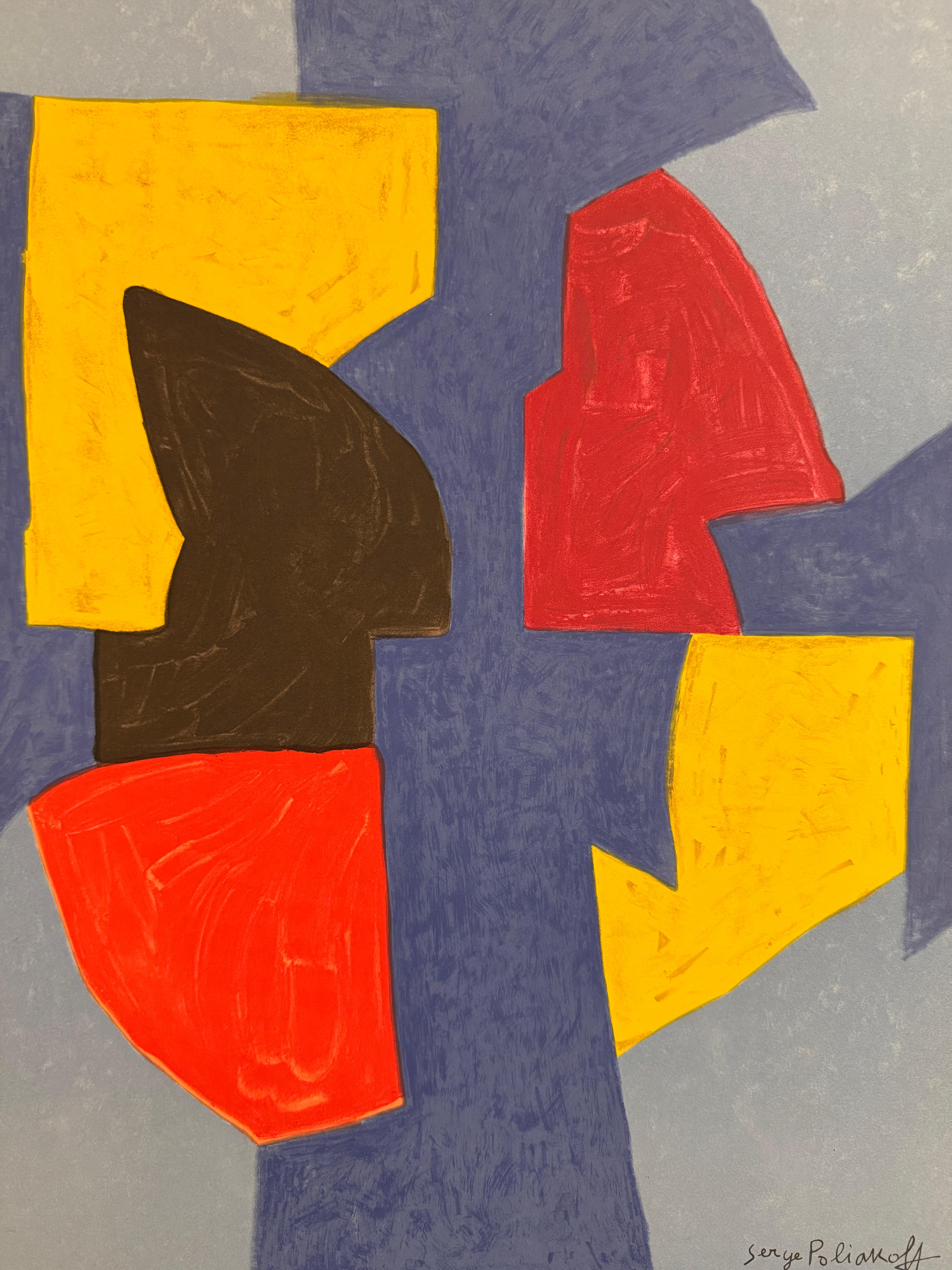 Musee National d'Art Moderne, (after) Serge Poliakoff, 1970 For Sale 1