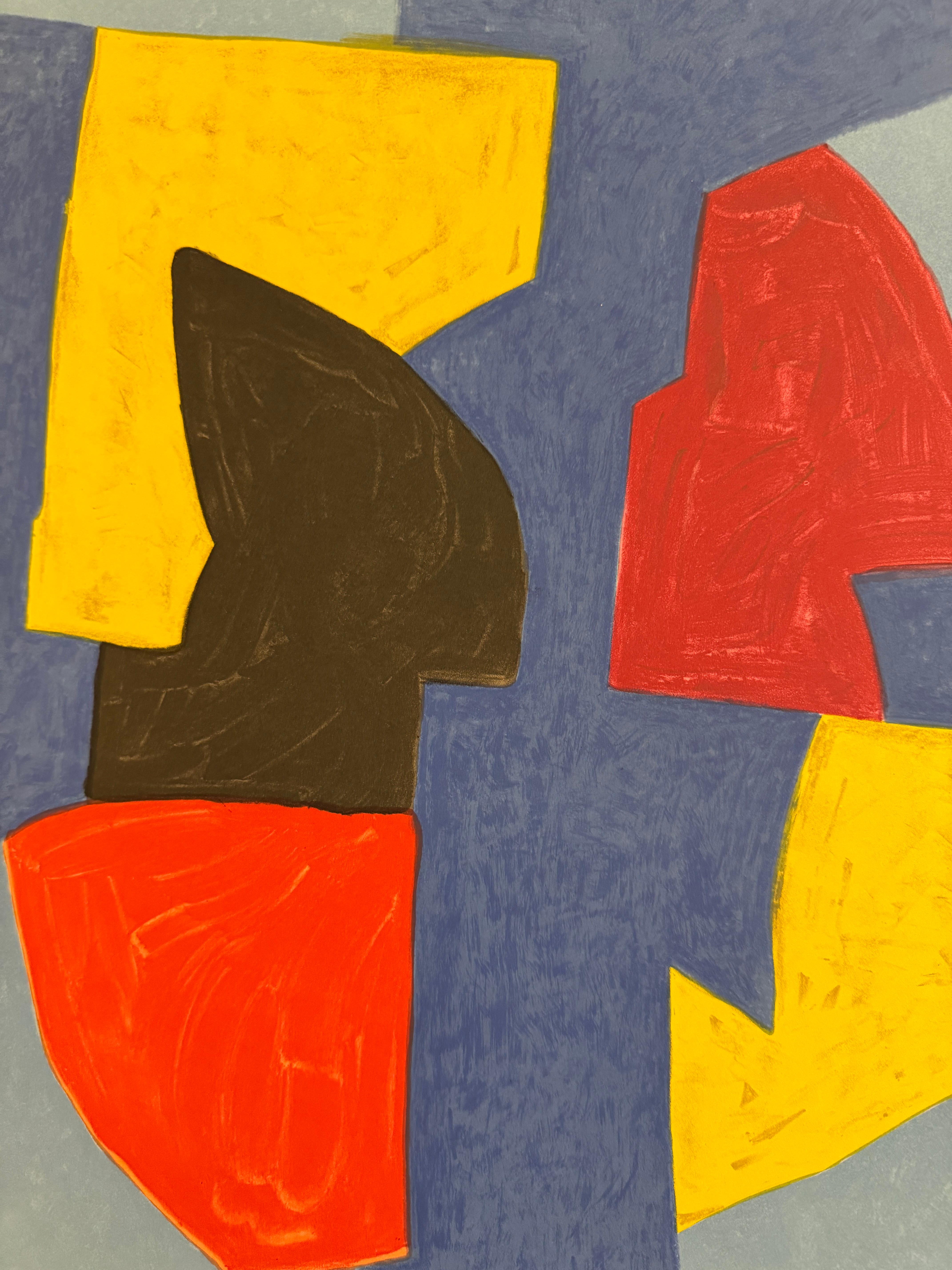 Musee National d'Art Moderne, (after) Serge Poliakoff, 1970 For Sale 3