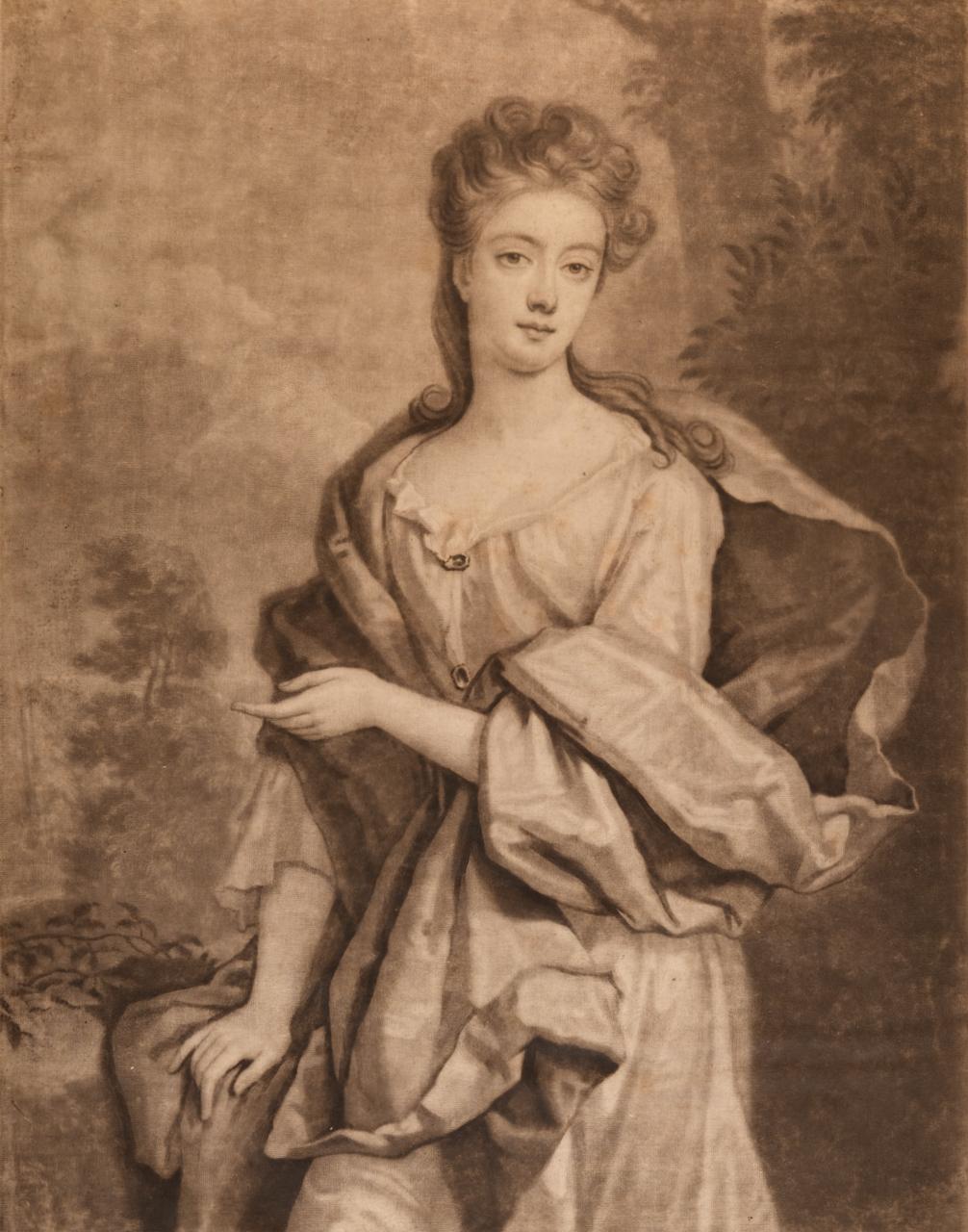(After) Sir Godfrey Kneller Interior Print -  The Duchess of St. Albans: A 17th C. Portrait After a Kneller Painting