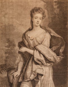  The Duchess of St. Albans: A 17th C. Portrait After a Kneller Painting