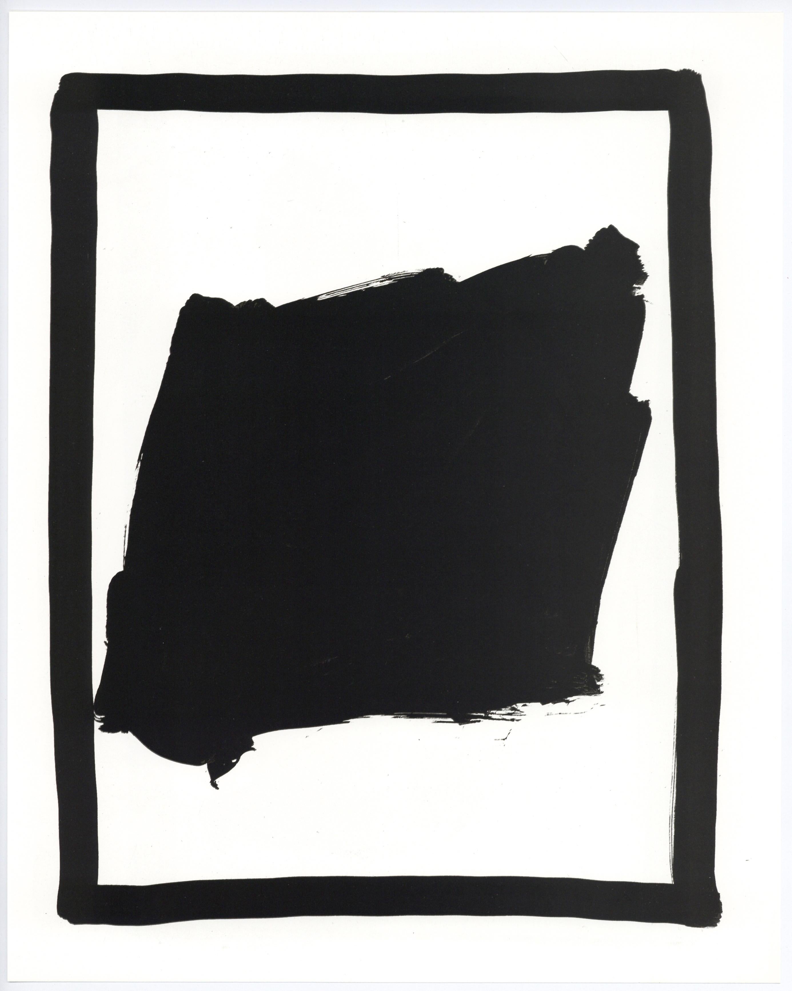 (after) Sol LeWitt Abstract Print – „Schwarze Gouache“ Lithographie