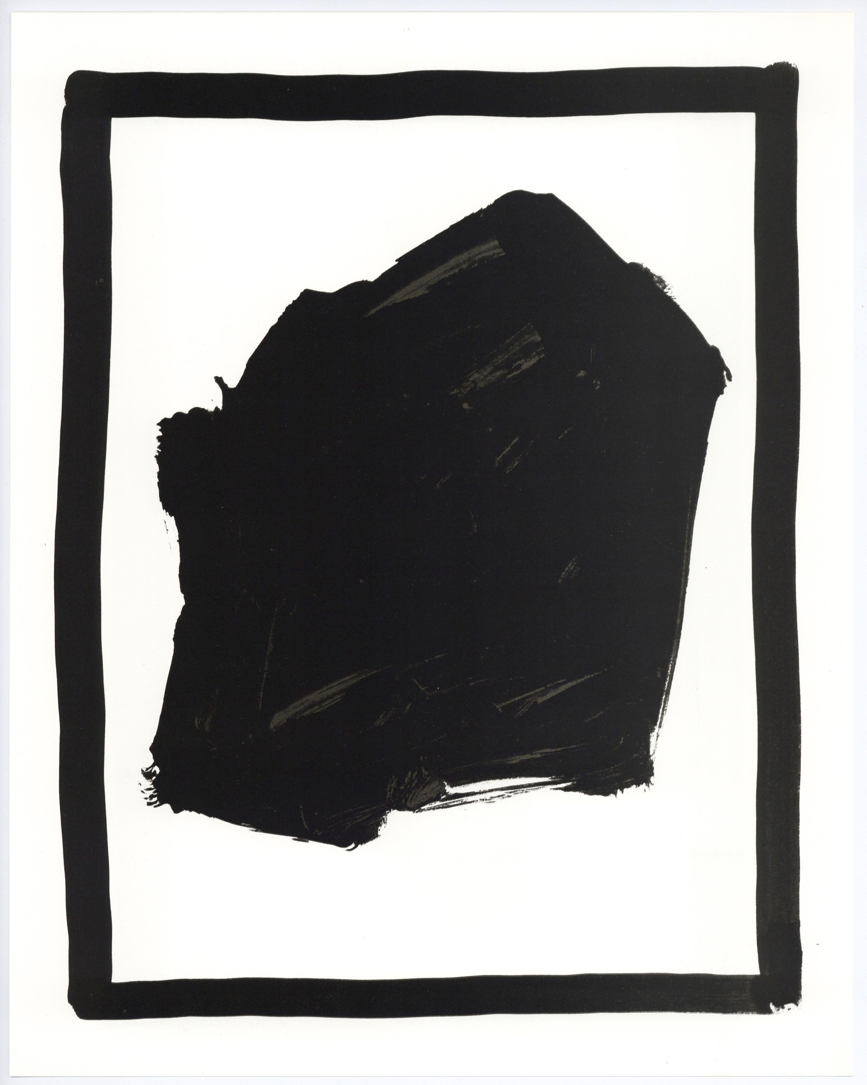 (after) Sol LeWitt Abstract Print - "Black Gouache" lithograph