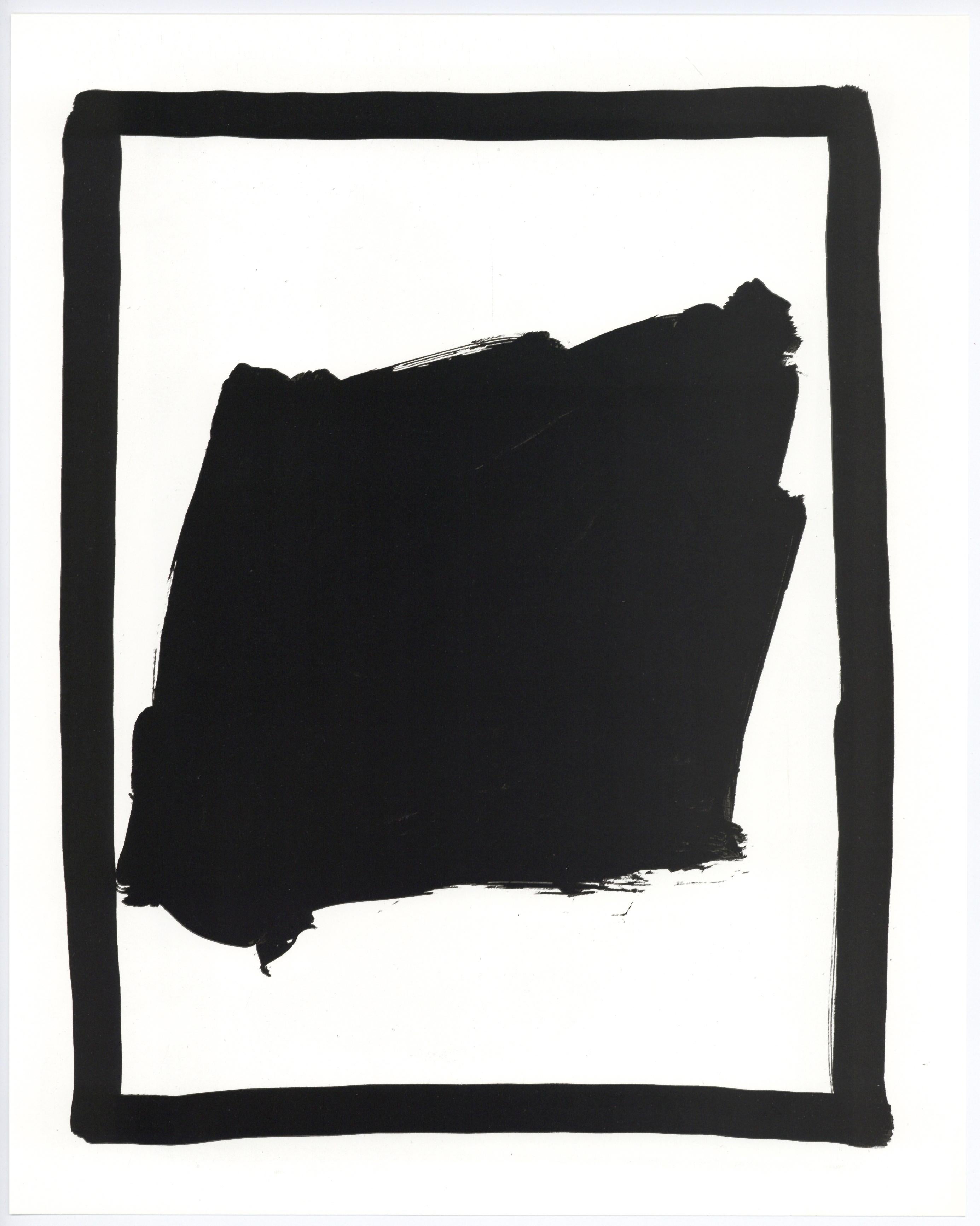 (after) Sol LeWitt Abstract Print - "Black Gouache" lithograph