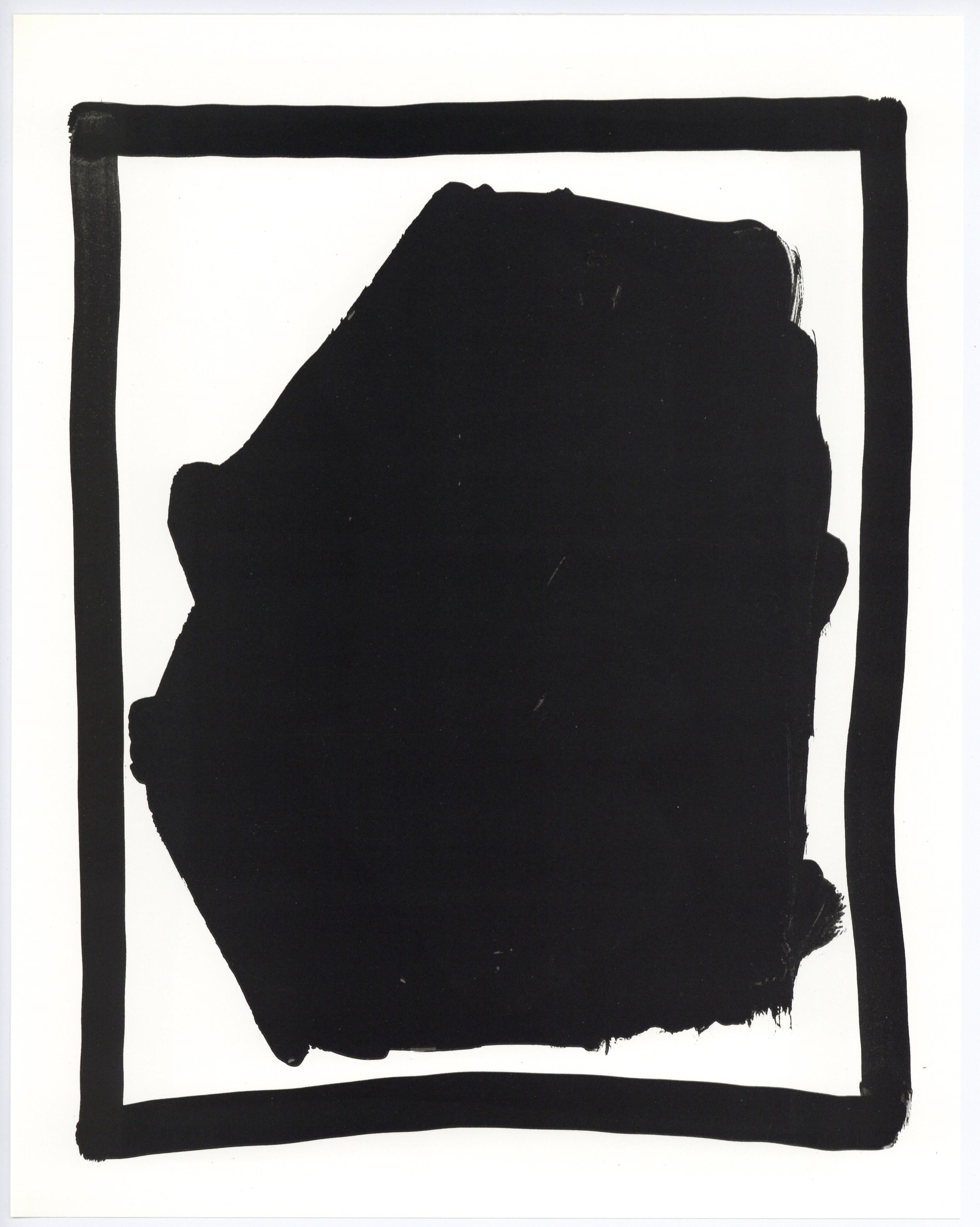 (after) Sol LeWitt Abstract Print - "Black Gouache" lithograph