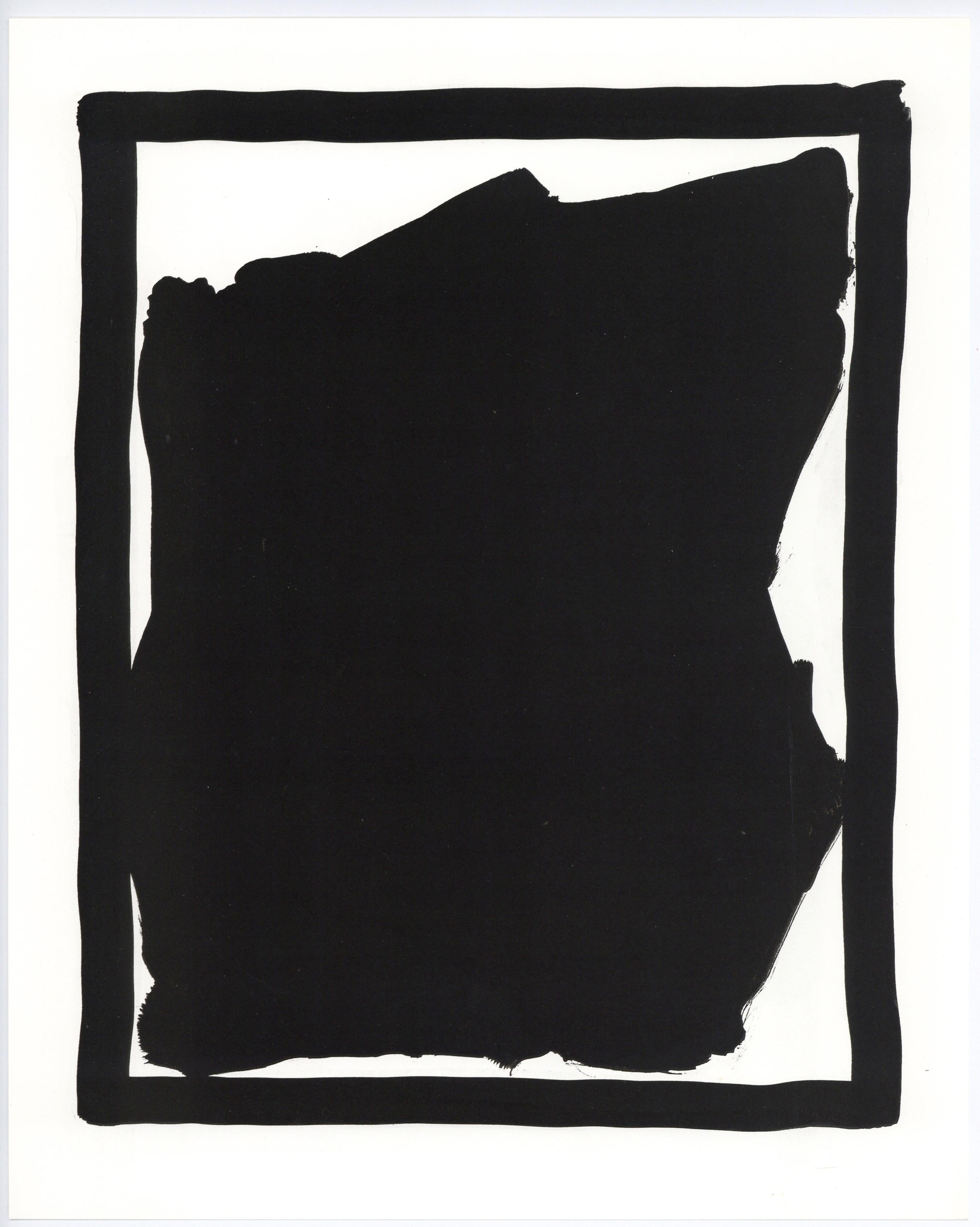 (after) Sol LeWitt Abstract Print - "Black Gouache" lithograph
