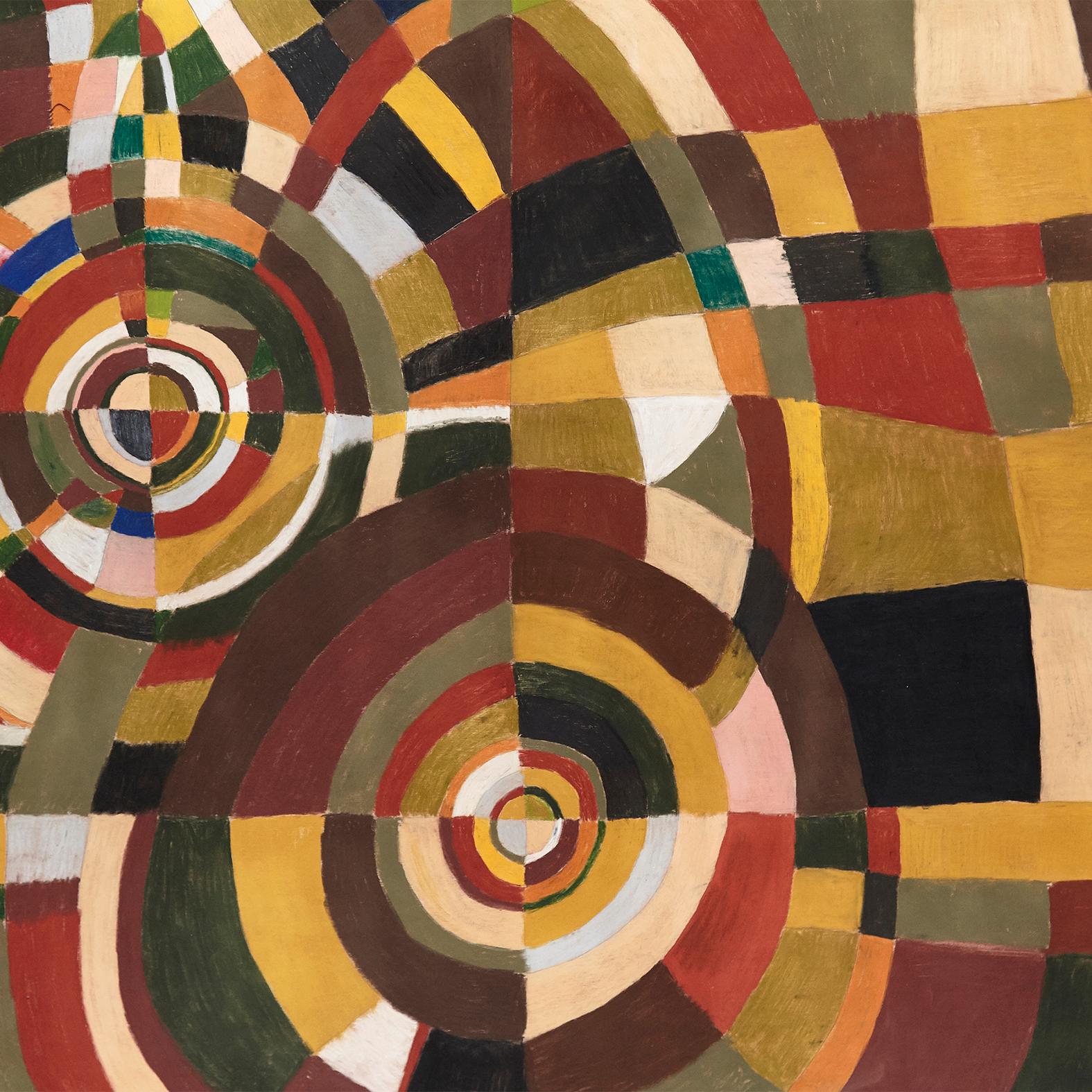After Sonia Delaunay Large Painting In Good Condition In Barcelona, Barcelona