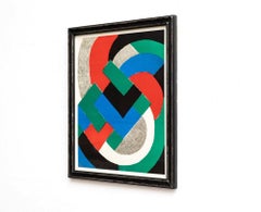 After Sonia Delaunay Color Composition Framed Lithography, circa 1970