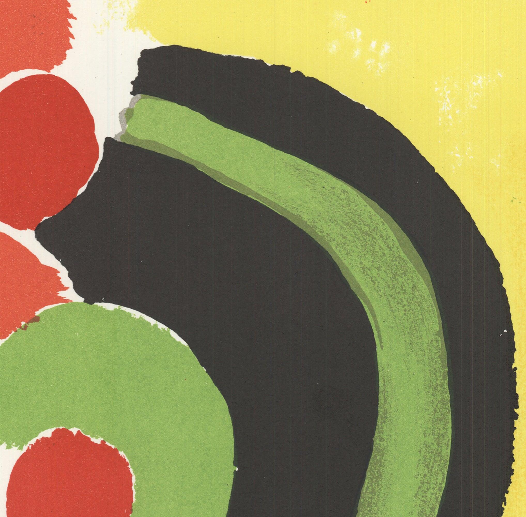 Sonia Delaunay Composizione astratta Litografia Vintage - Print di (after) Sonia Delaunay