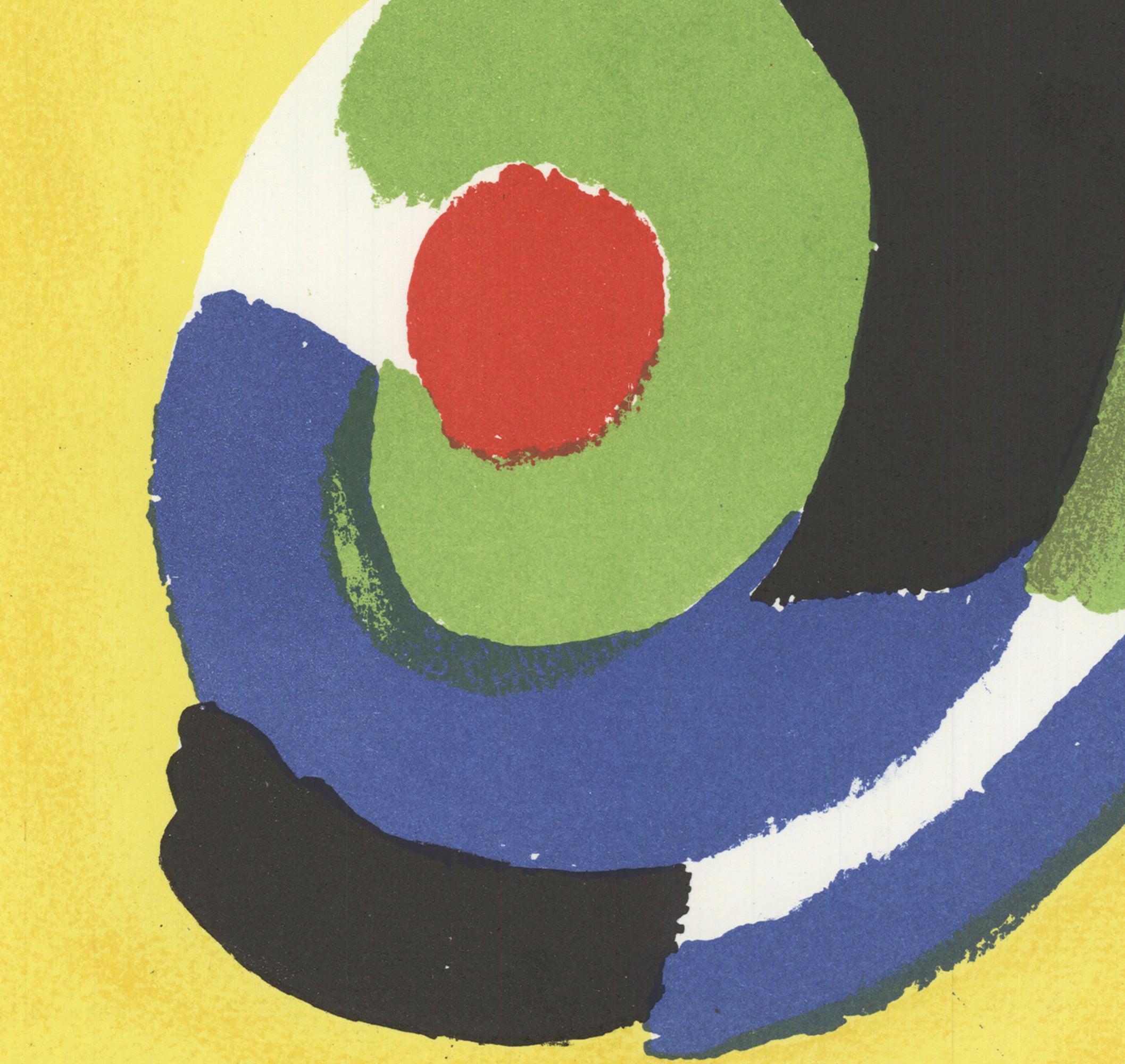 Sonia Delaunay Composizione astratta Litografia Vintage - Print Moderno di (after) Sonia Delaunay