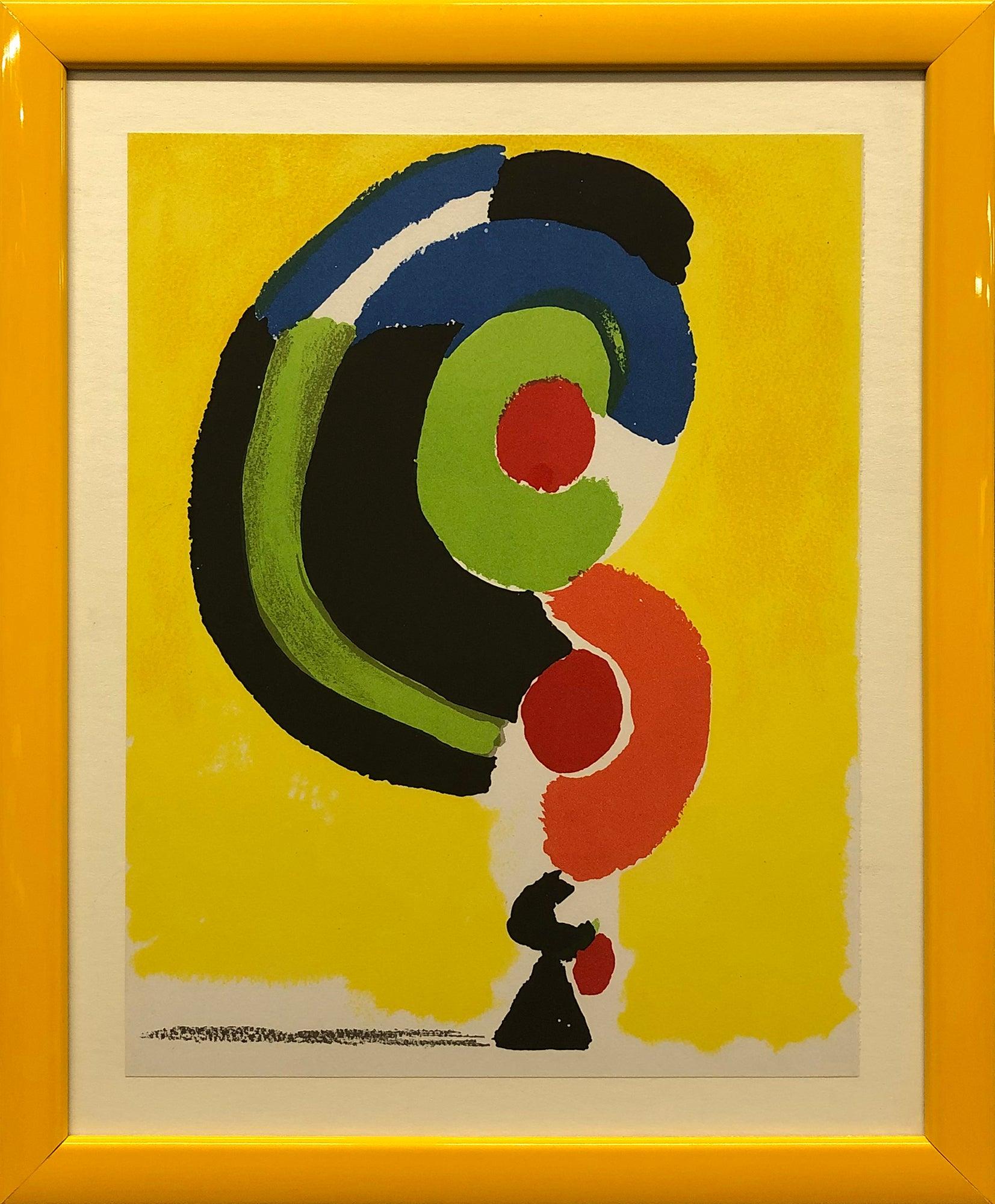 Abstract Print di (after) Sonia Delaunay - Sonia Delaunay Composizione astratta Litografia Vintage