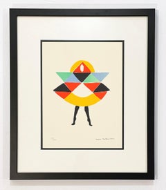 Sonia Delaunay Geometric Lithograph, 1994, Carnaval 1923