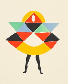 Sonia Delaunay Geometric Lithograph, 1994, Carnaval 1923