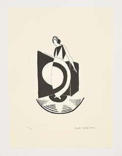 Sonia Delaunay Geometric Lithograph, 1994, Composition à la robe-disque, 1925