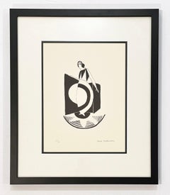Sonia Delaunay Geometric Lithograph, 1994, Composition à la robe-disque, 1925
