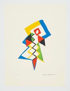 Sonia Delaunay Geometric Lithograph, 1994, Jazz, 1923