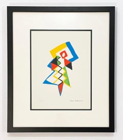 Sonia Delaunay Geometric Lithograph, 1994, Jazz, 1923