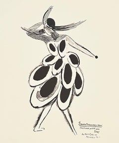 Sonia Delaunay Geometric Lithograph, 1994, Music-hall Gaby Madrid, 1919