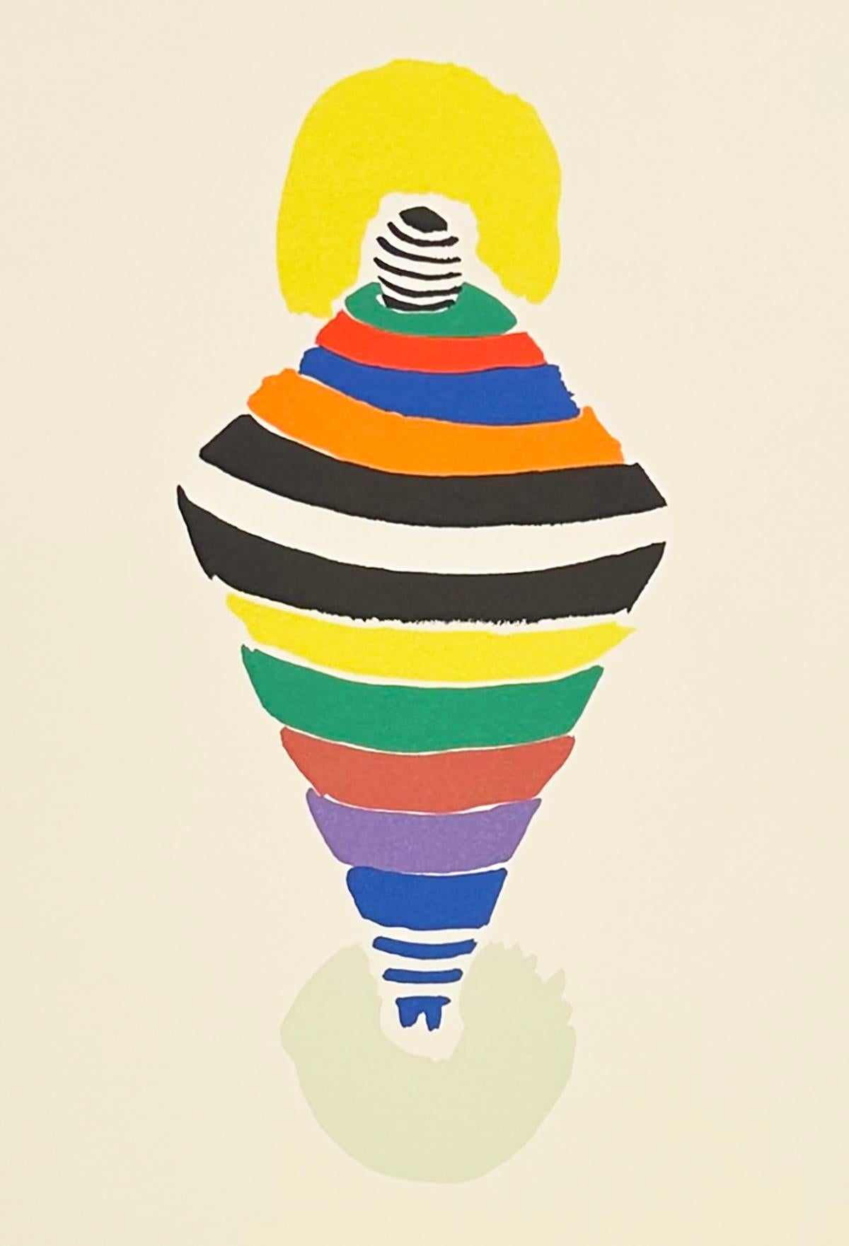 Sonia Delaunay Geometrische Lithographie, 1994, Robe-toupie, Rio, 1922