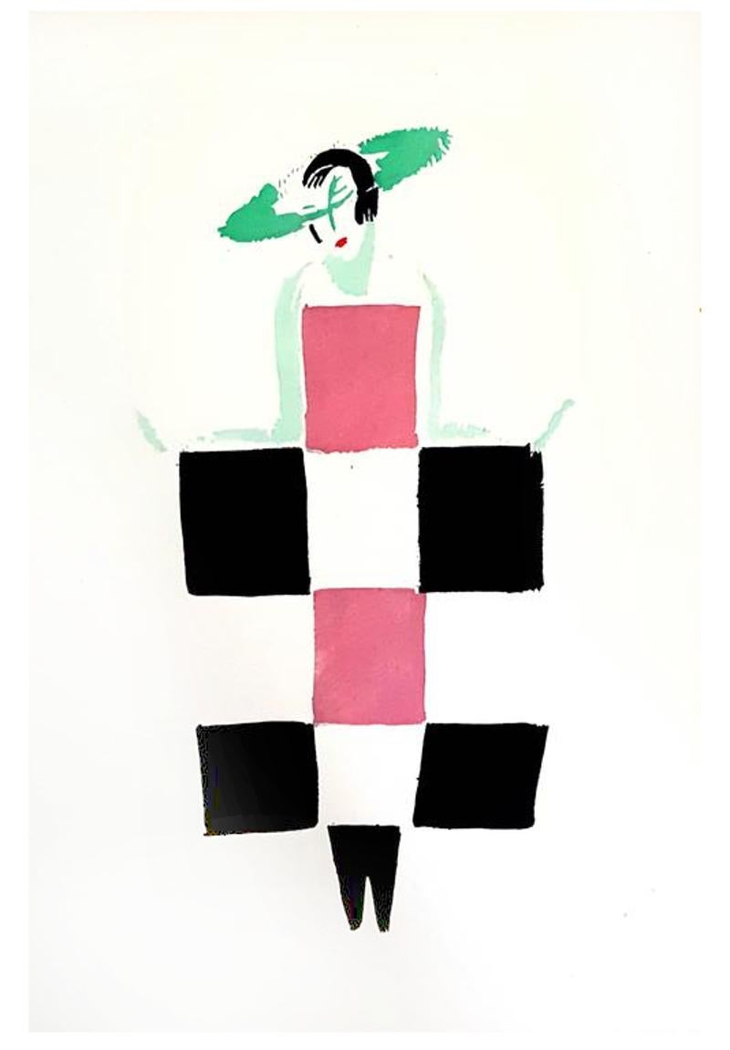 (after) Sonia Delaunay Abstract Print - Sonia Delaunay - Living Painting - Colour Pochoir