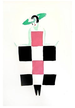 Vintage Sonia Delaunay - Living Painting - Colour Pochoir