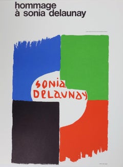 Tribute an Sonia Delaunay - Steinlithographie - 1975