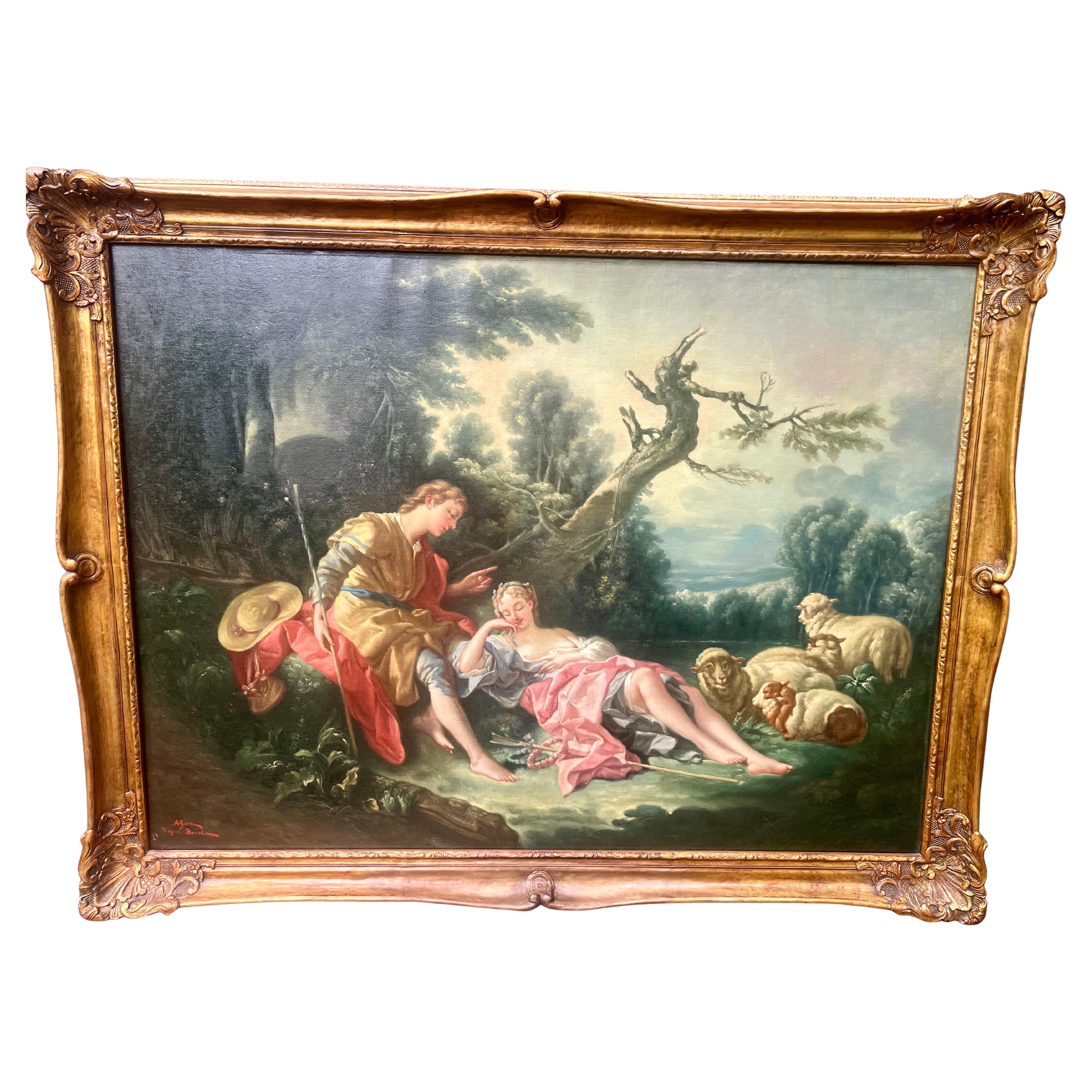Dopo la "Primavera" della serie delle Four Seasons di Francois Boucher, circa 1755 in vendita