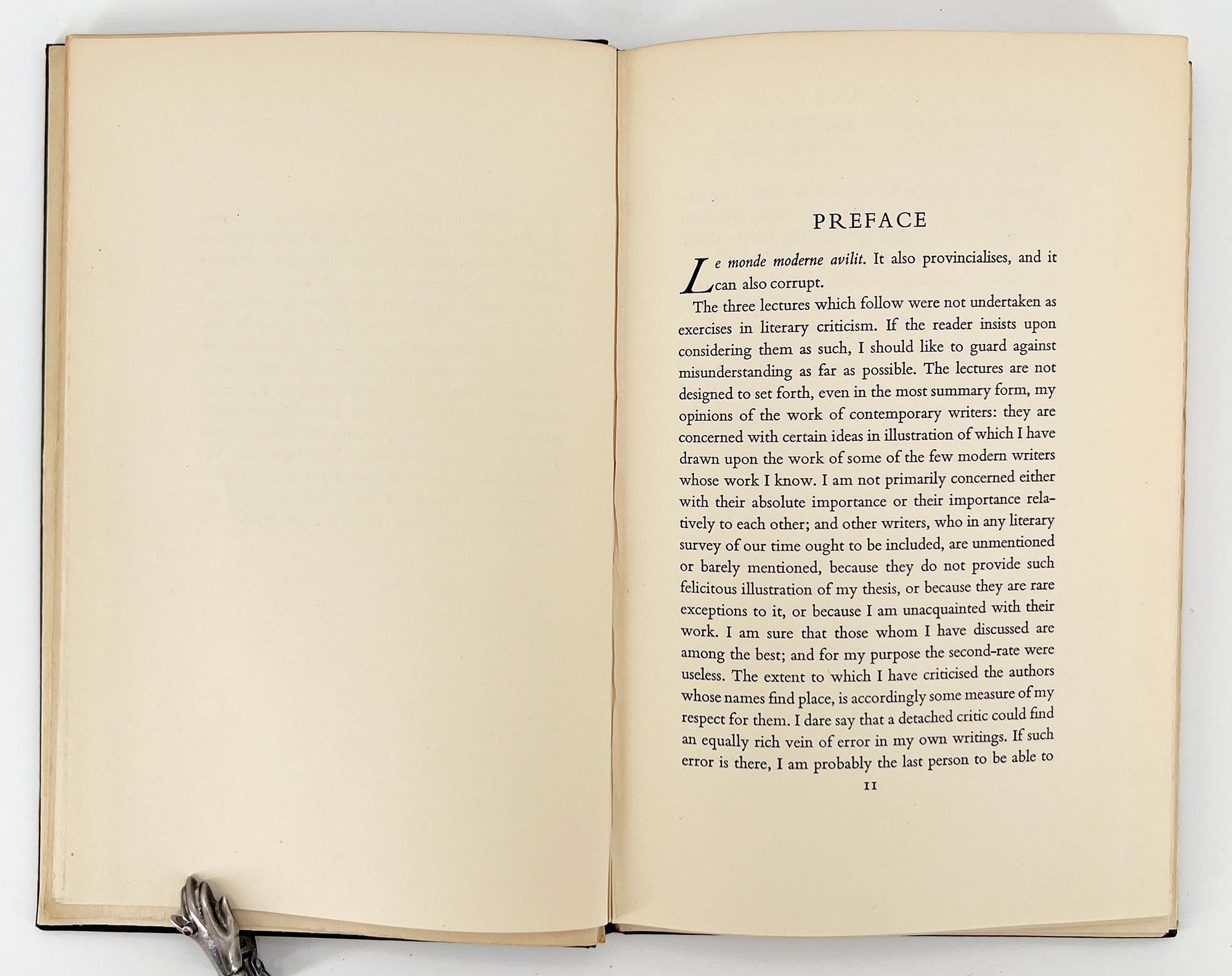 20th Century After Strange Gods; A Primer of Modern Heresy, by T. S. Eliot – FIRST EDITION For Sale