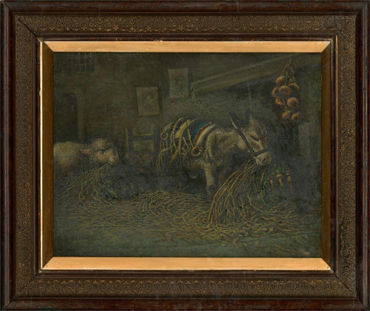After T. Pellicciotti (1872-1943) - Framed Mid 20th Century Oil, Cosy Barn 3