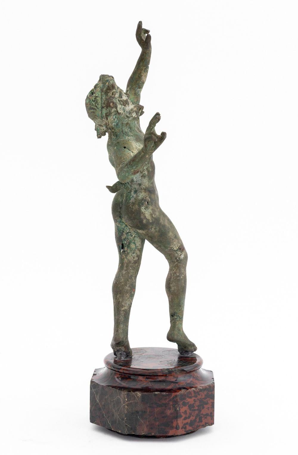 Dopo l'antico Fauno danzante di Pompei in bronzo In condizioni buone in vendita a Astoria, NY