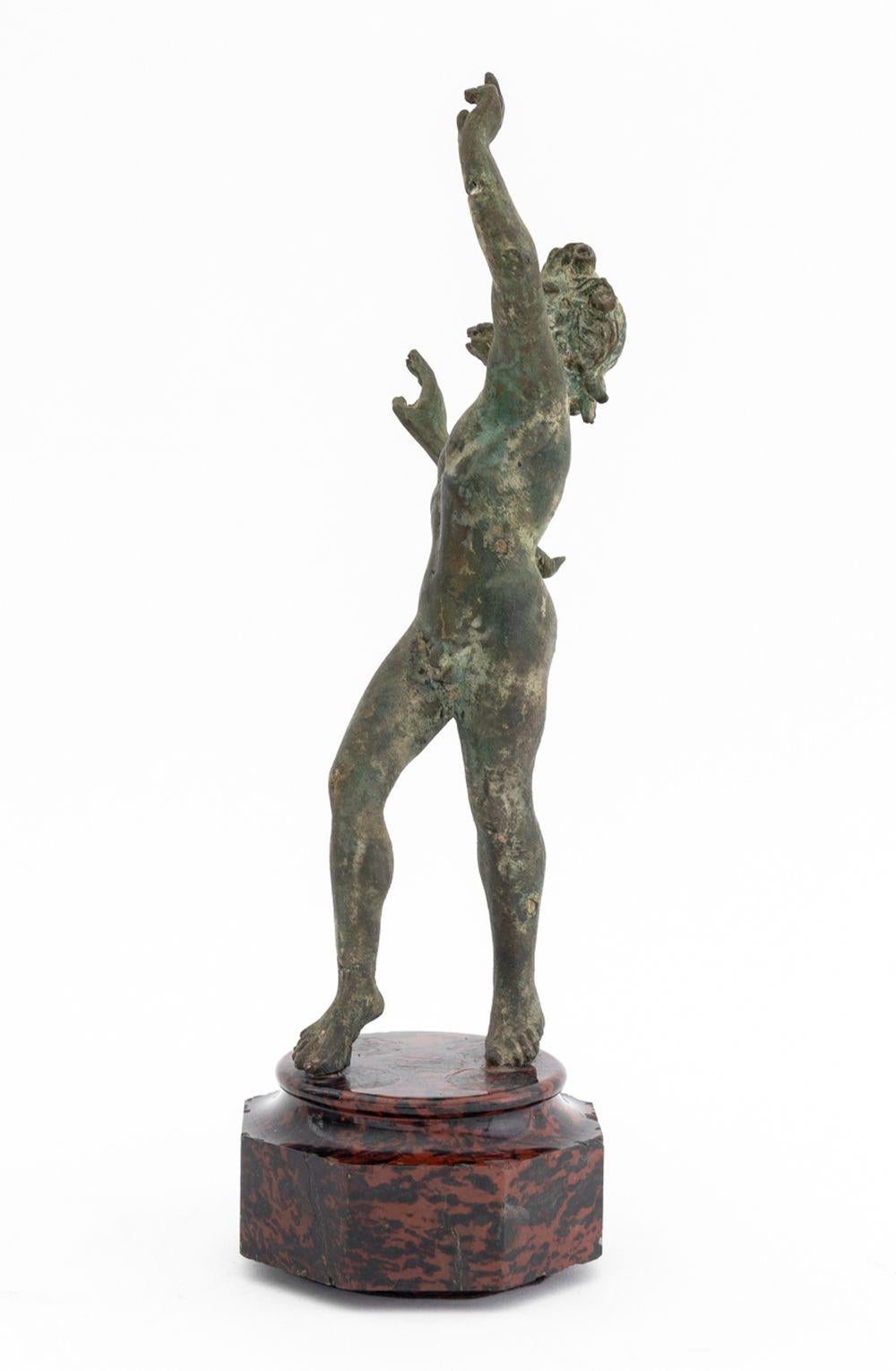 Bronzo Dopo l'antico Fauno danzante di Pompei in bronzo in vendita