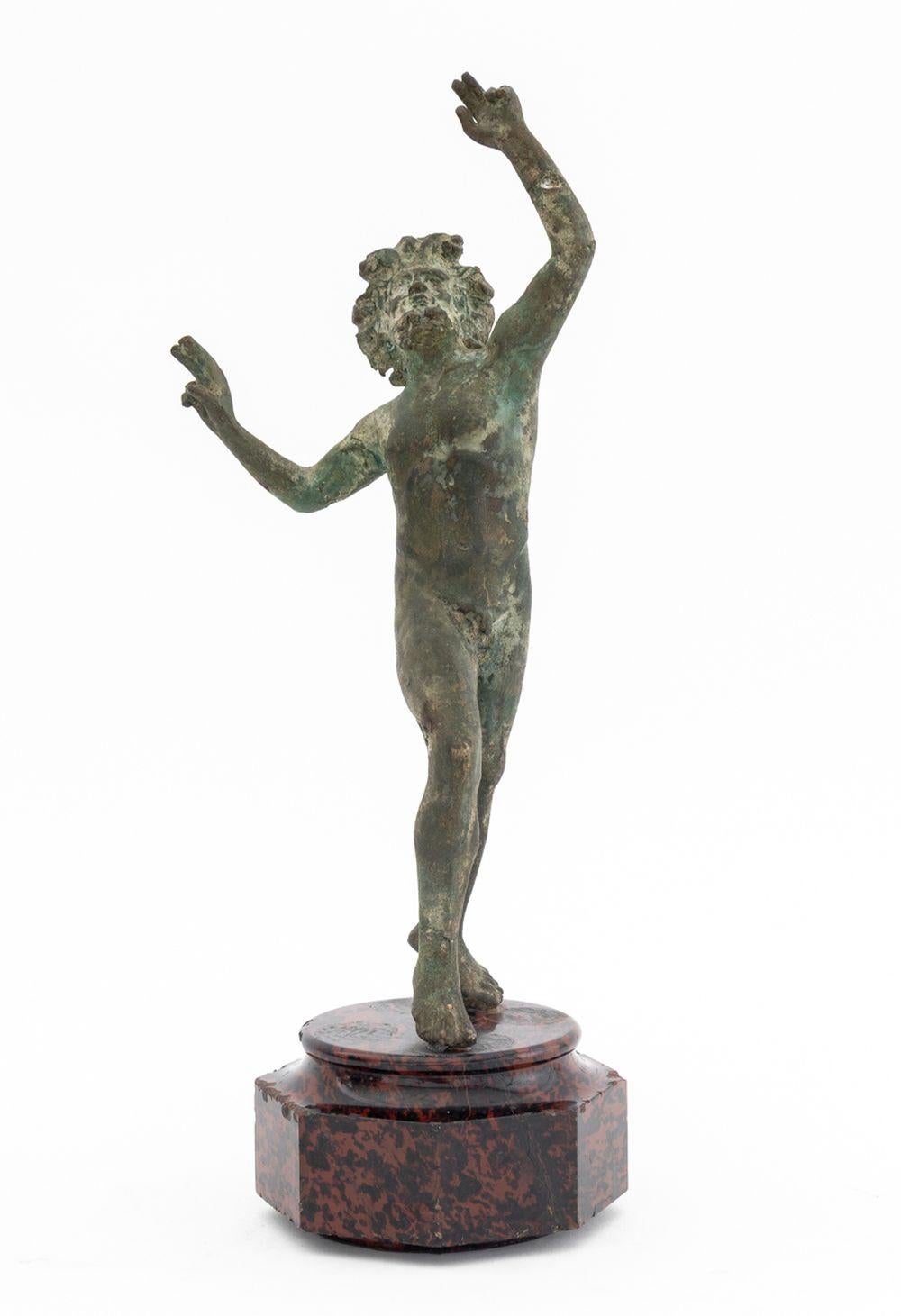 Dopo l'antico Fauno danzante di Pompei in bronzo in vendita 1