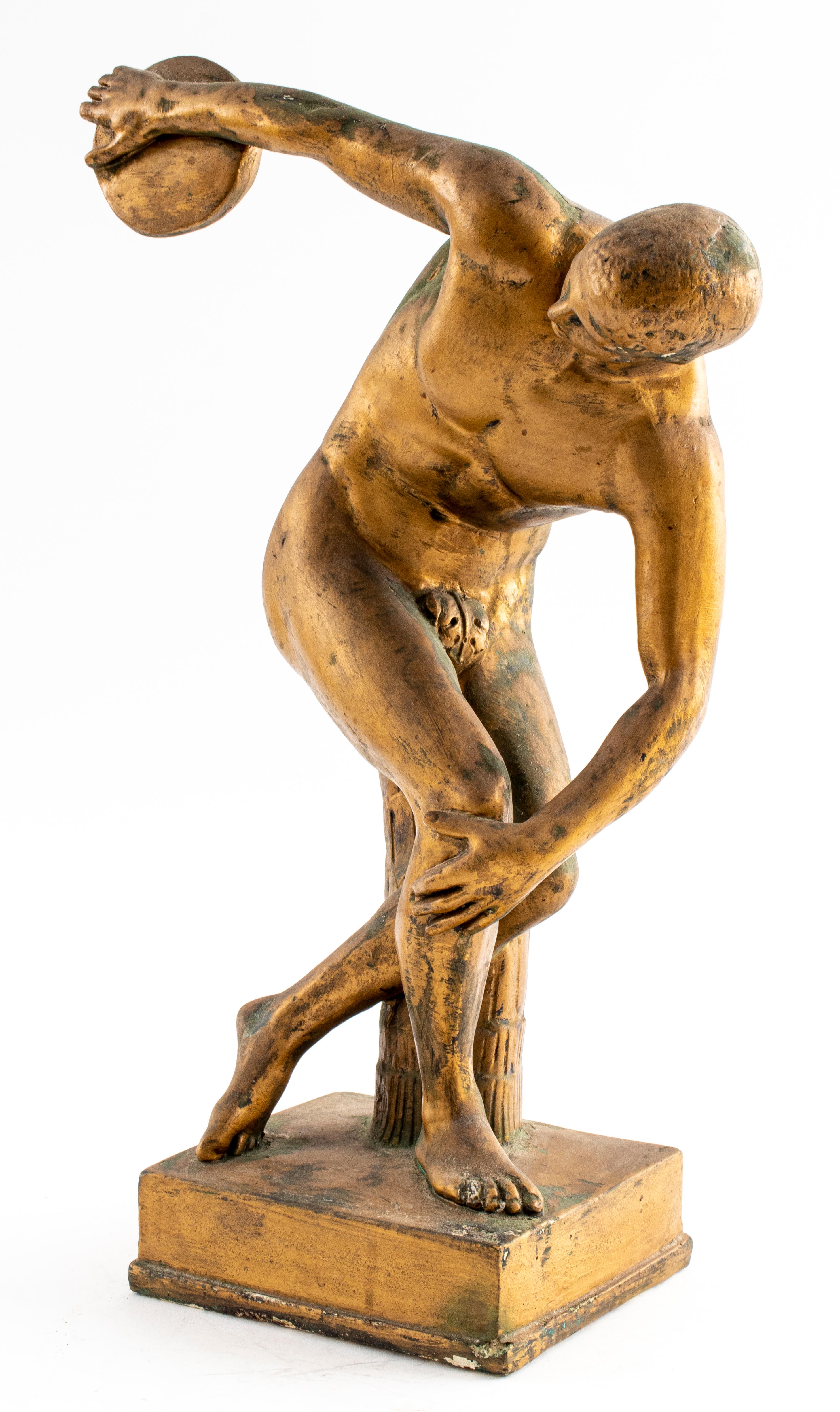After the Antique Figure of a Discus Thrower In Good Condition For Sale In New York, NY