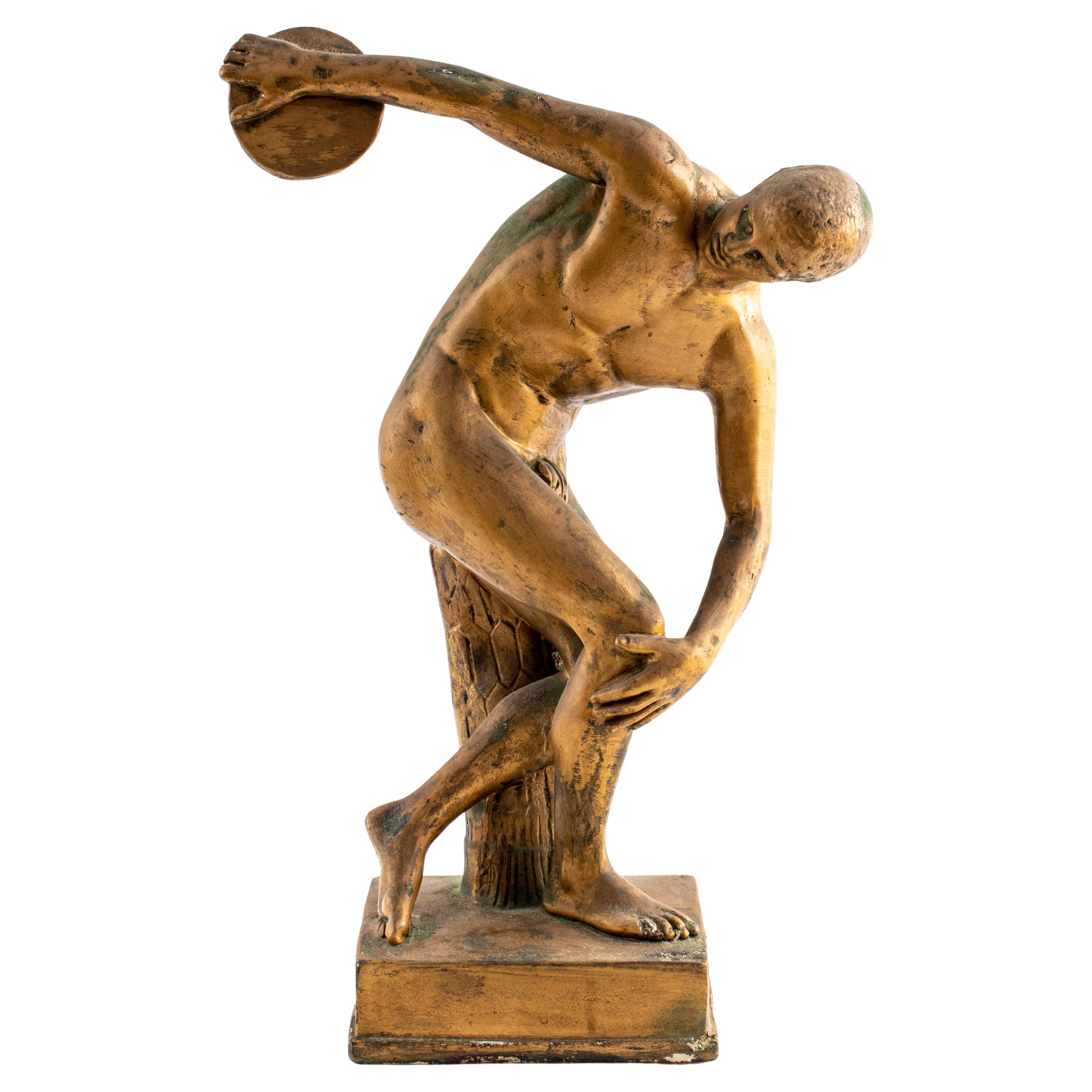 After the Antique Figure of a Discus Thrower For Sale