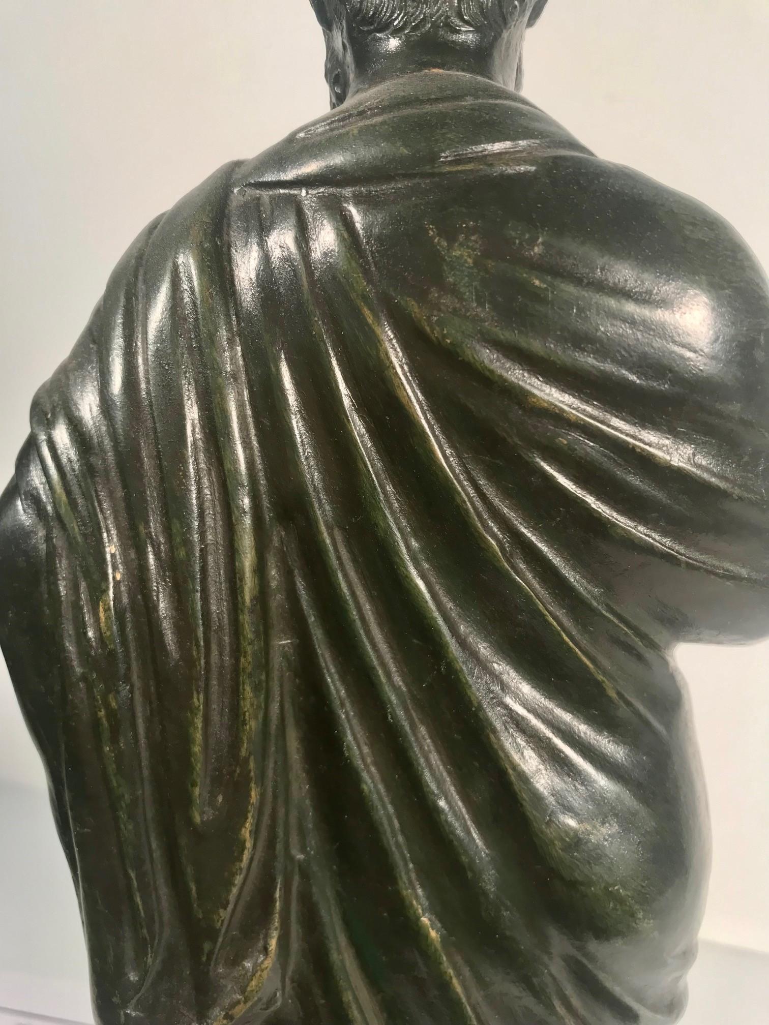 Nach der Antike, Grand Tour Bronze von Aristoteles im Angebot 11