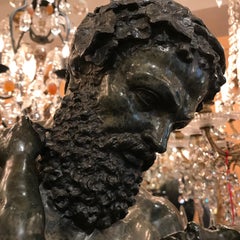 After the Antique, Silenus and the Infant Bacchus a Serpentine Group