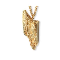After The Ice Age 2 Hand-Sculpted Necklace 24K Gold-Plate by Marion Fillancq