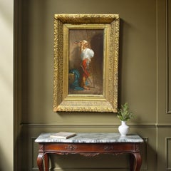 After “The Palace Guard” by Alexandre Gabriel Decamps, Oil on Wood Panel, 19th