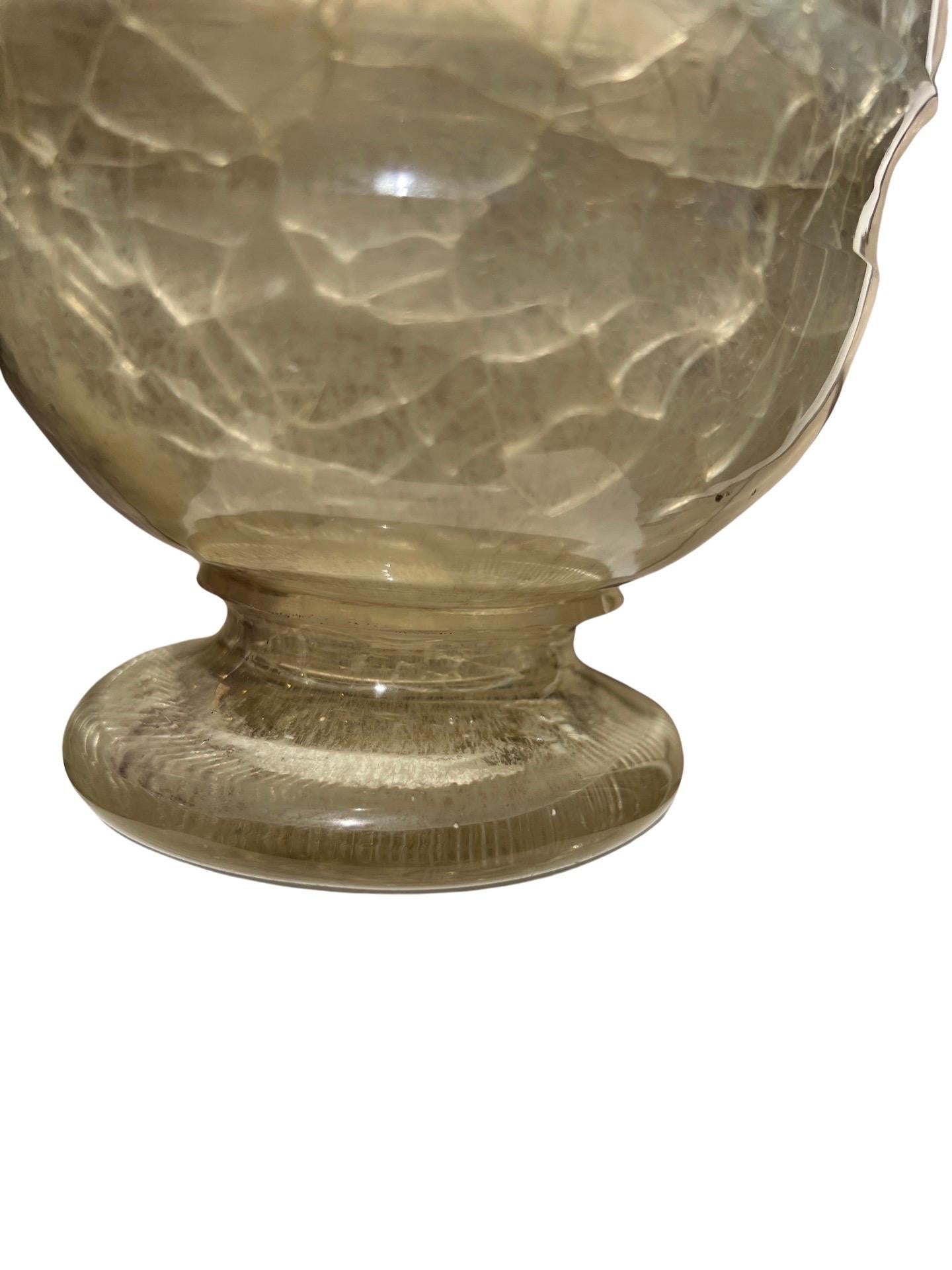 After The Roman Antique - Rock Crystal, Glass & Gold Flecking Grand Tour Pitcher For Sale 1