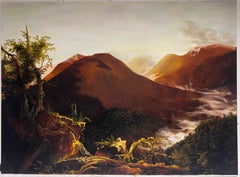 Sunrise in the Catskills Huge Oil Painting